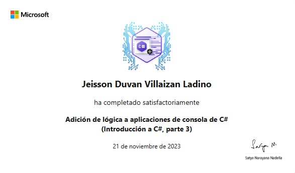 Adición de lógica a aplicaciones de consola de C# (Introducción a C#, parte 3)