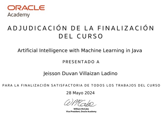 Artificial Intelligence with Machine Learning in Java